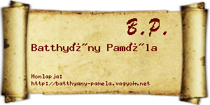Batthyány Paméla névjegykártya